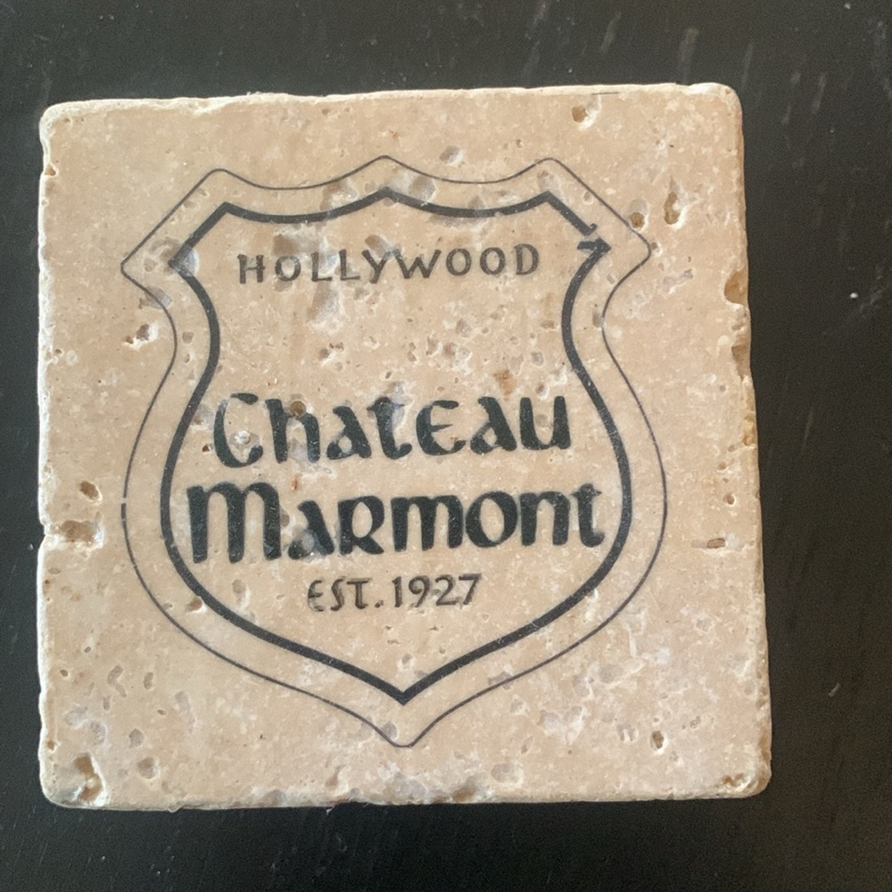 “Vintage” look Chateau Marmont
travertine gift coasters. - Picture 2 of 5